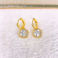 Arete de Chapa de Oro y Zirconias COA2897-1