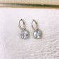 Arete de Chapa de Oro y Zirconias COA2897-2