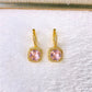 Arete de Chapa de Oro y Zirconias COA2900-1