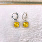 Arete de Chapa de Oro y Zirconias COA2899-2