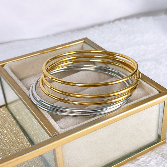 Set de Pulseras de Acero Inoxidable PAI1698-2