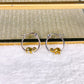 Arete de Chapa de Oro COA2909-1