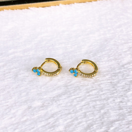 Arete de Chapa de Oro COA2933-3