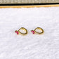 Arete de Chapa de Oro COA2933-6