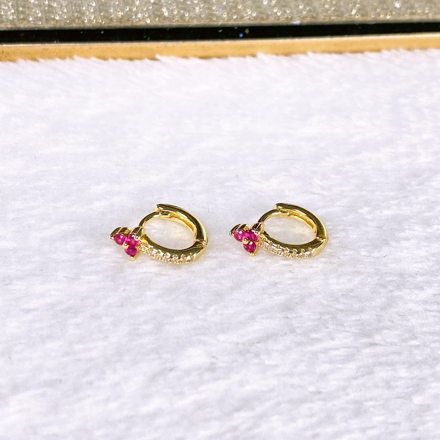 Arete de Chapa de Oro COA2933-6
