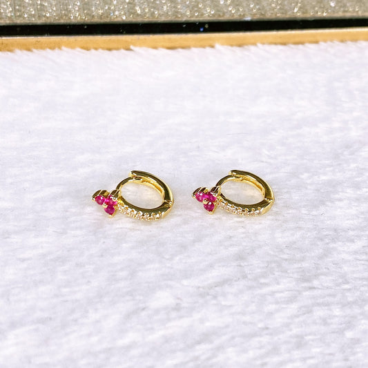 Arete de Chapa de Oro COA2933-6