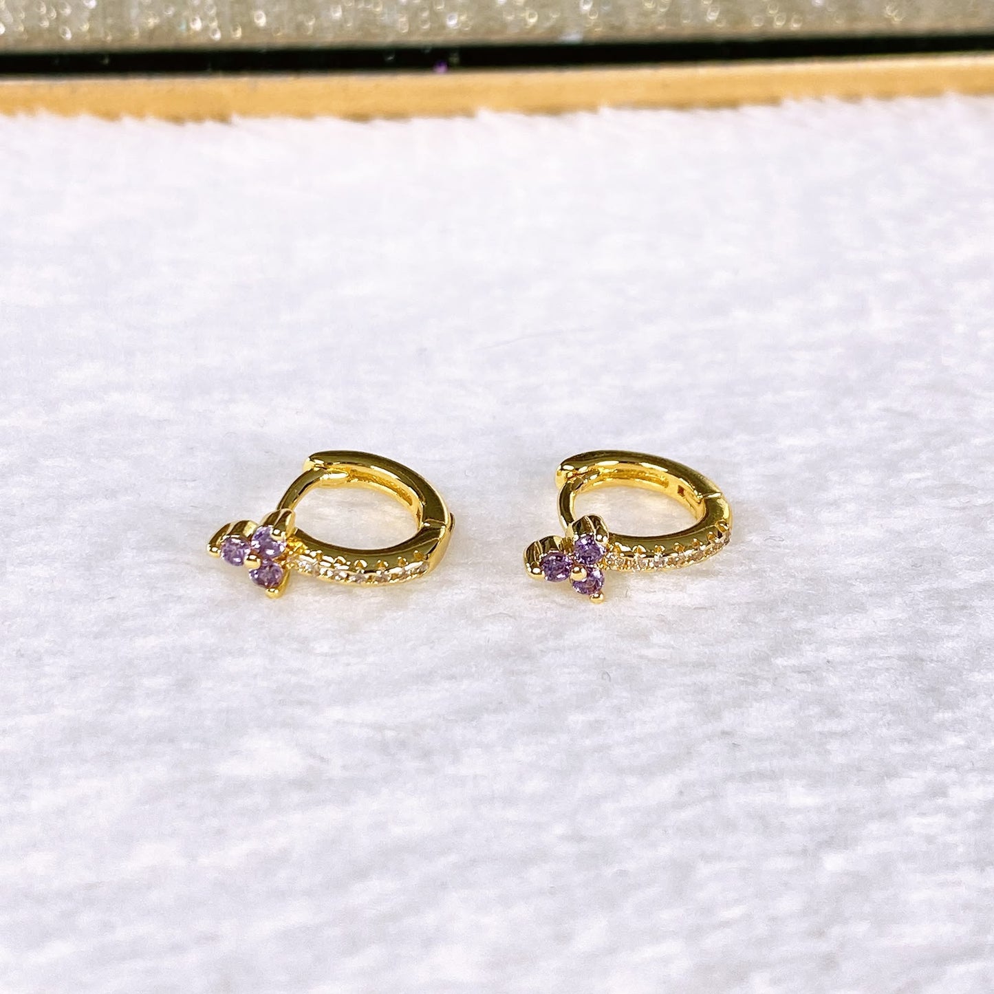 Arete de Chapa de Oro COA2933-4