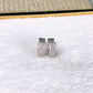 Arete de Chapa de Oro y Zirconia COA2908-2