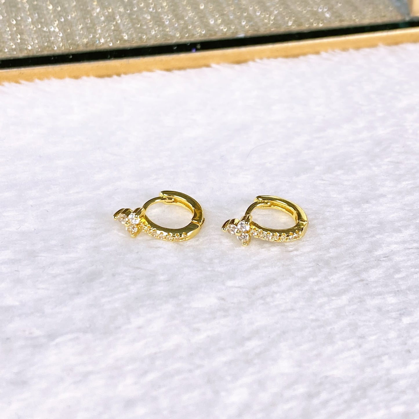 Arete de Chapa de Oro COA2933-1