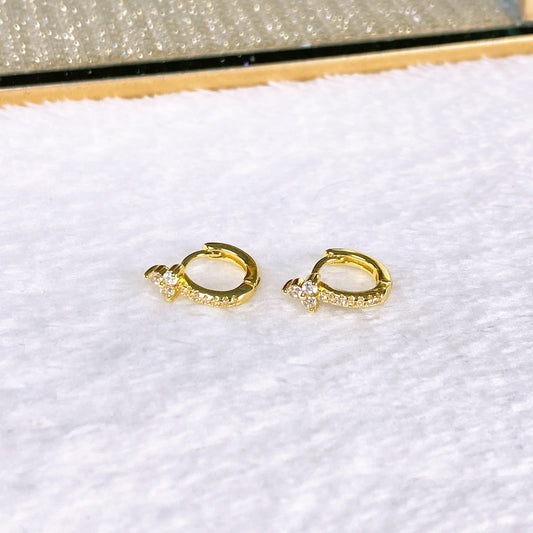 Arete de Chapa de Oro COA2933-1