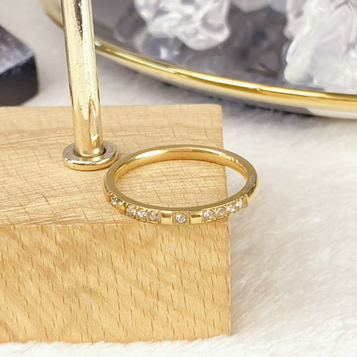 Anillo de Acero Inoxidable Talla #8 RAI1420-8