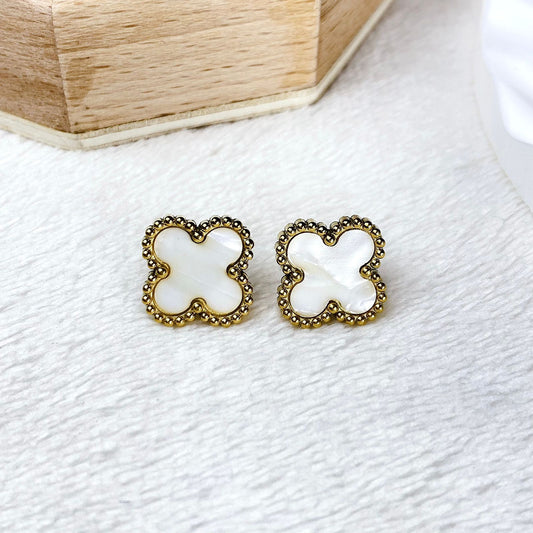 Arete de Acero Inoxidable Flor Grande AAI3188-3