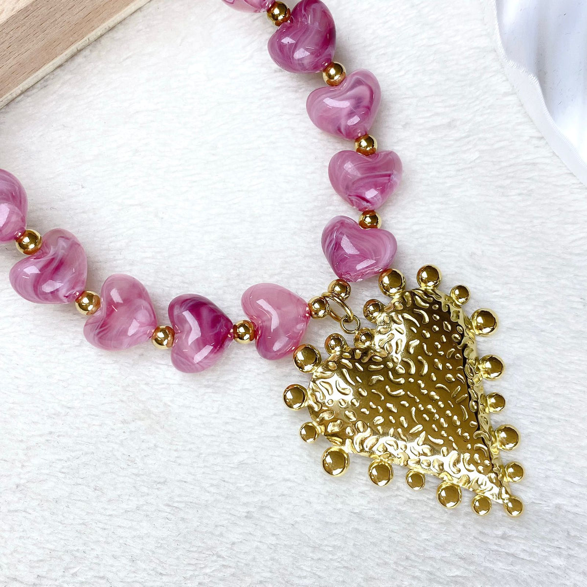 Collar de Acrilico y Acero Inoxidable CAI3485-1