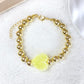 Pulsera Resina y Chapa de oro COP1966-6