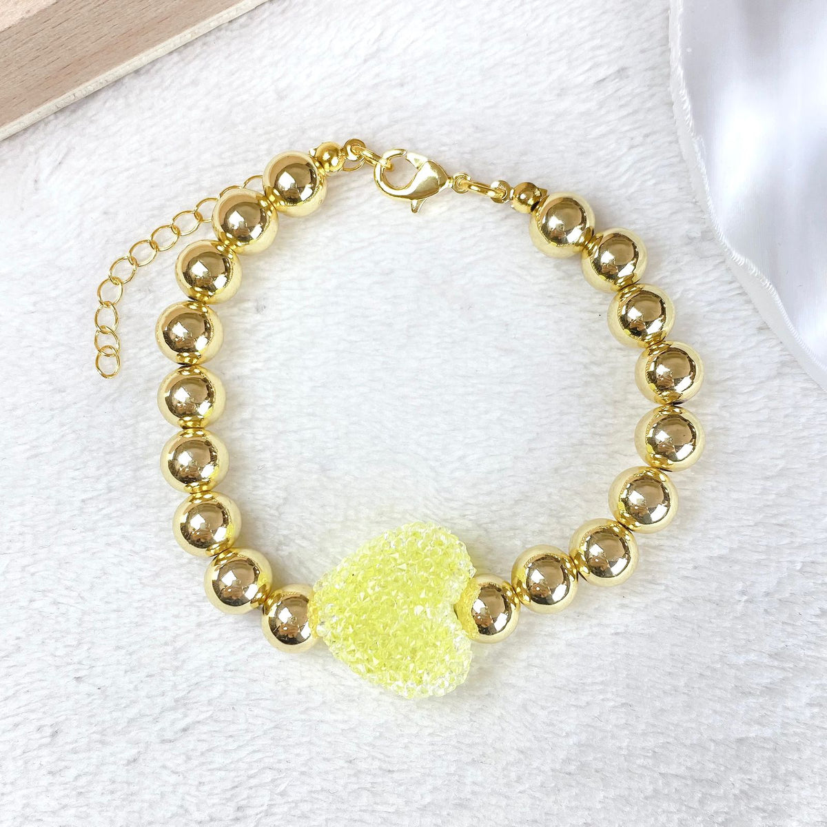 Pulsera Resina y Chapa de oro COP1966-6