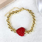 Pulsera Resina y Chapa de oro COP1966-9