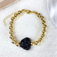 Pulsera Resina y Chapa de oro COP1966-4