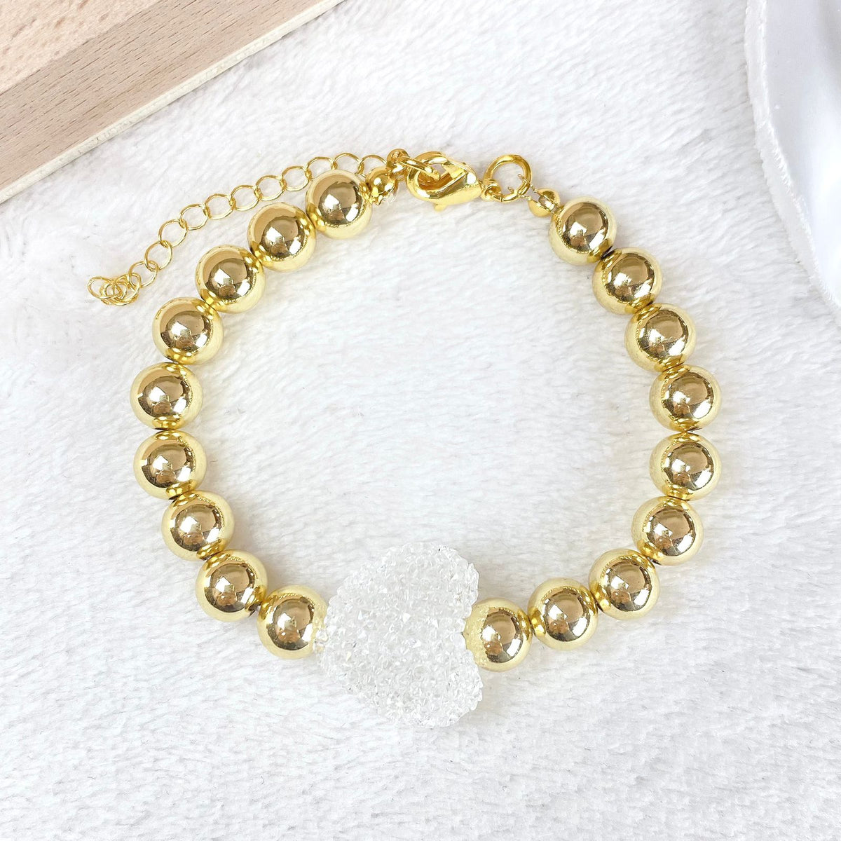 Pulsera Resina y Chapa de oro COP1966-1