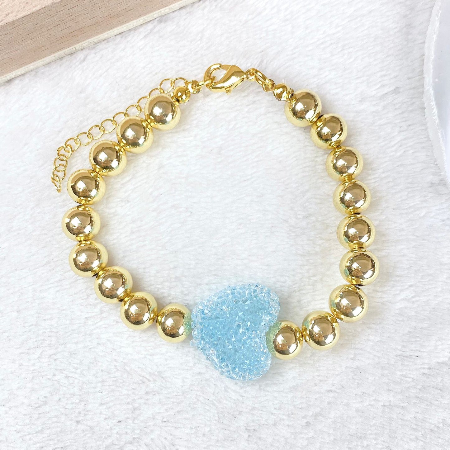 Pulsera Resina y Chapa de oro COP1966-2