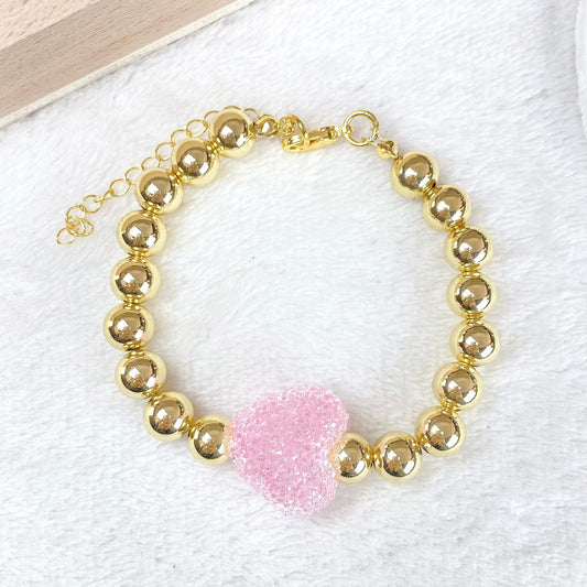 Pulsera Resina y Chapa de oro COP1966-7