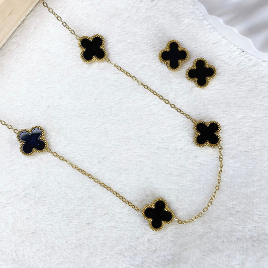 Set de Acero Inoxidable de Collar Largo SETA189-5