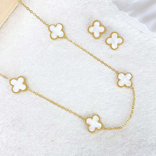Set de Acero Inoxidable de Collar Largo SETA189-4