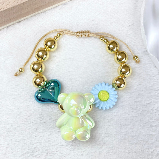 Pulsera Resina y Chapa de oro COP1967-3