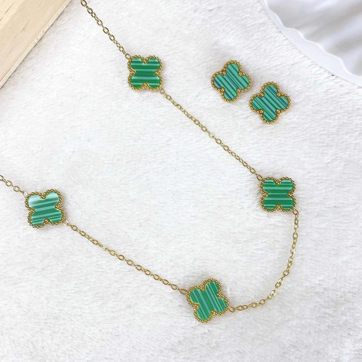 Set de Acero Inoxidable de Collar Largo SETA189-3