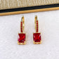 Arete de Chapa de Oro COA2494-5