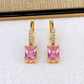 Arete de Chapa de Oro COA2494-4