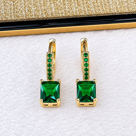 Arete de Chapa de Oro COA2494-3