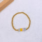 Pulsera de Chapa de oro con Piedras Naturales COP1986-4