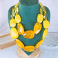 Collar Doble de Acrilico CB977-2