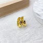 Arete de Chapa de Oro COA2973-1