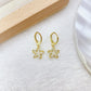 Arete de Chapa de Oro COA2993-1
