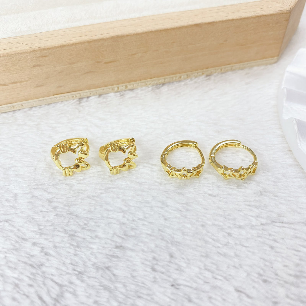 Set de Aretes de Oro Laminado COA2943-1