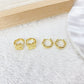 Set de Aretes de Oro Laminado COA2943-4