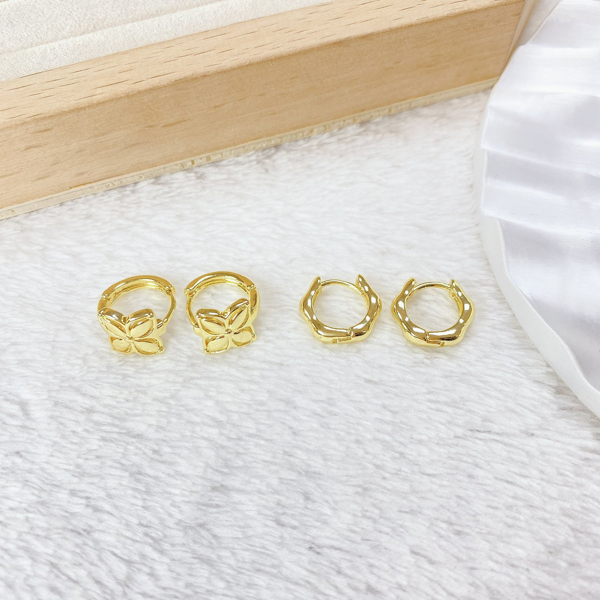 Set de Aretes de Oro Laminado COA2943-4