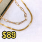 Collar Doble de Acero Inoxidable CAI3095-1
