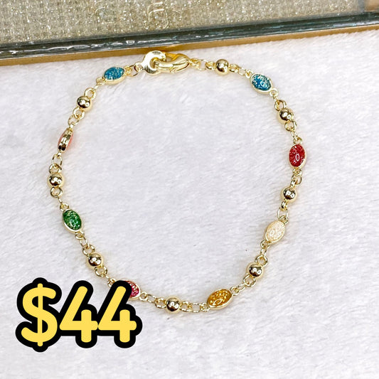 Pulsera de Chapa de Oro COP1597-3