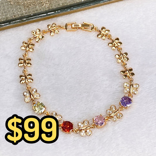 Pulsera de Chapa de Oro COP1593-1