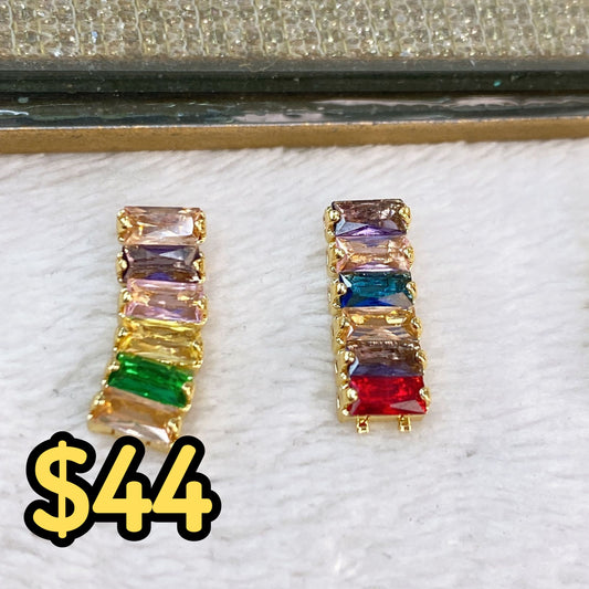Arete de Chapa de Oro COA2021-8