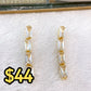 Arete de Chapa de Oro COA2020-1