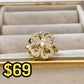 Anillo de Chapa de Oro Giratorio Ajustable ACO1424-1