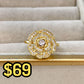 Anillo de Chapa de Oro Giratorio Ajustable ACO1425-1