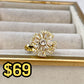 Anillo de Chapa de Oro Giratorio Ajustable ACO1430-1