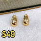Arete de Chapa de Oro COA2043-1