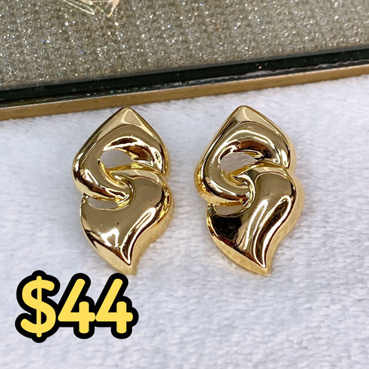 Arete de Chapa de Oro COA2042-1