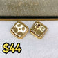 Arete de Chapa de Oro COA2040-1