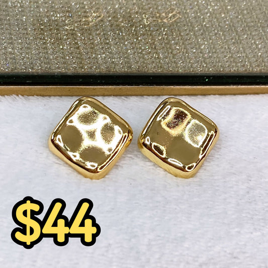 Arete de Chapa de Oro COA2040-1